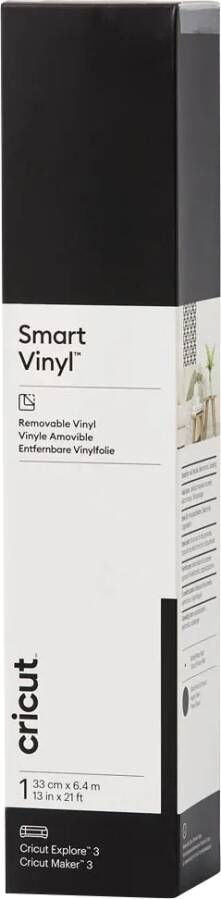 Merk_cricut Cricut Vinyl Folie Smart Vinyl Verwijderbaar 33 x 640cm Zwart
