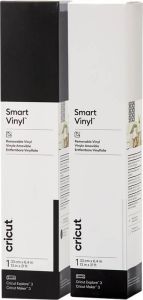 Cricut Smart Vinyl Verwijderbaar 33x640 Zwart en Wit Combo Pack