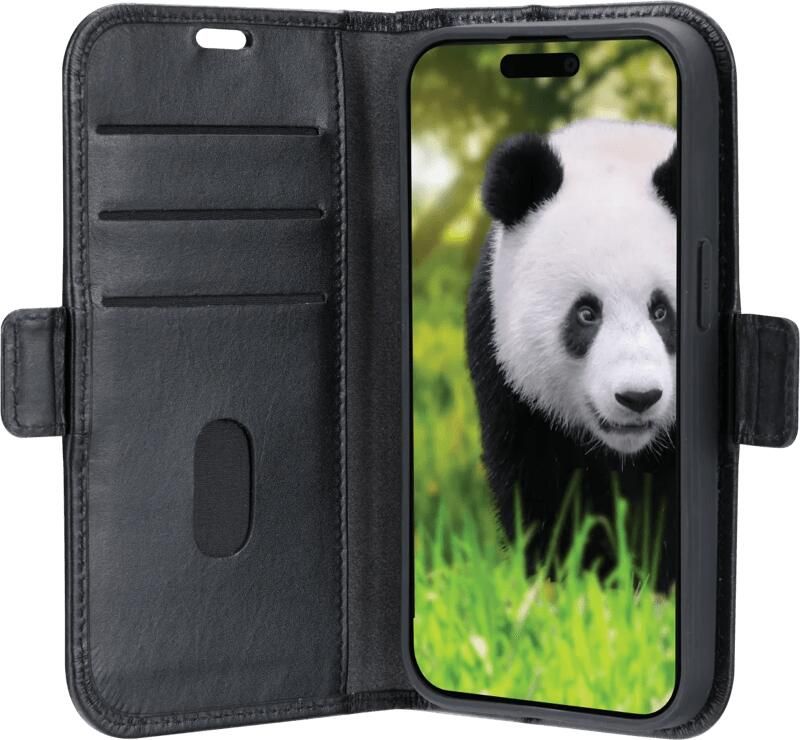 Dbramante1928 Copenhagen Slim iPhone 17e 16e Book Case Leer Zwart