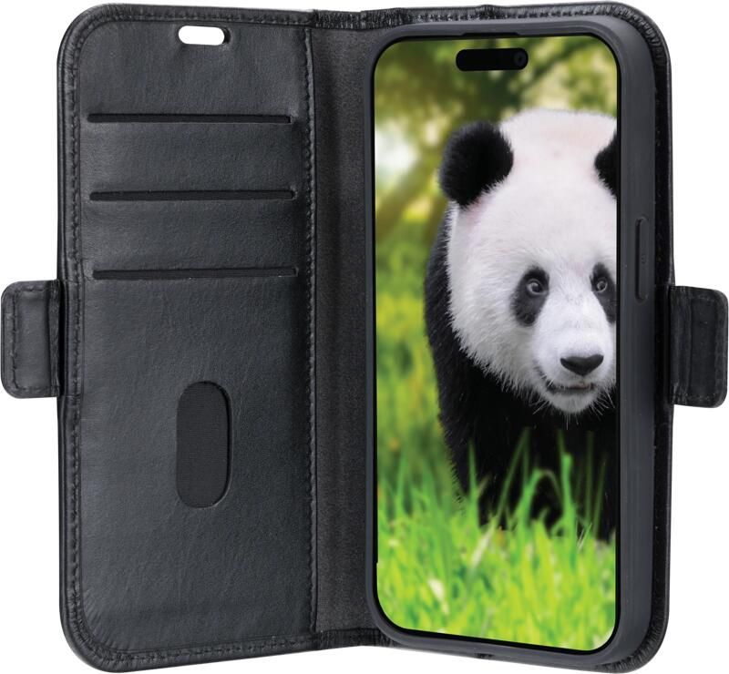 Dbramante1928 Copenhagen Slim iPhone 16e Book Case Leer Zwart