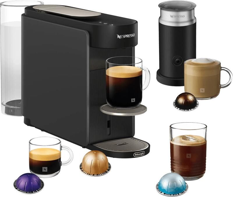Delonghi De'Longhi Nespresso ENV200GYAE Vertuo UP Antraciet + Aeroccino