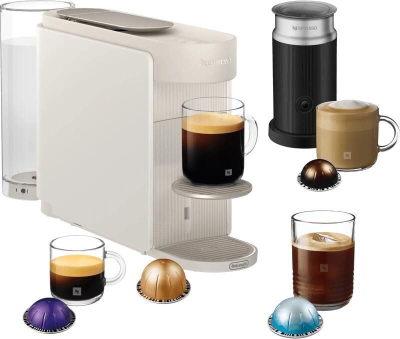 Delonghi De'Longhi Nespresso ENV200WAE Vertuo UP Wit + Aeroccino