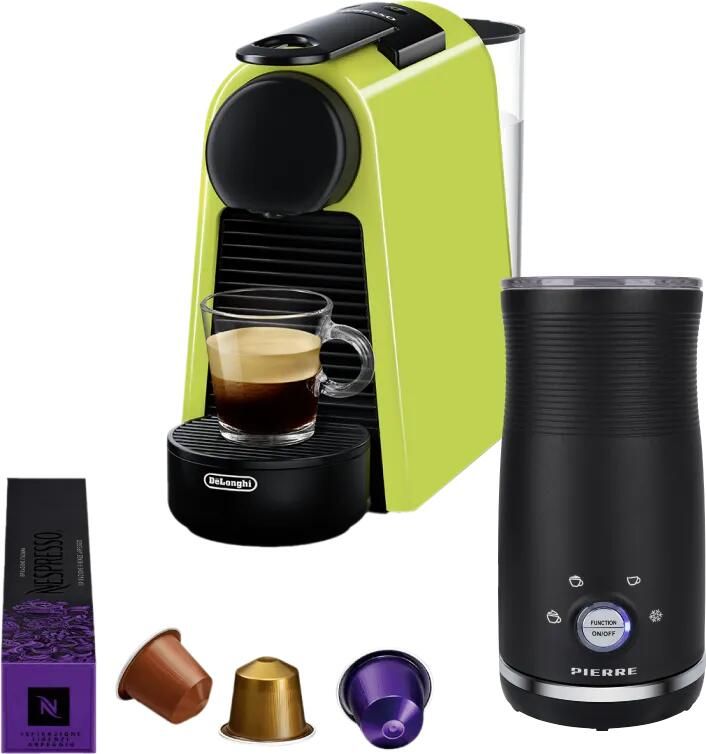 Delonghi De'Longhi Nespresso Essenza Mini EN85.L + Pierre melkopschuimer