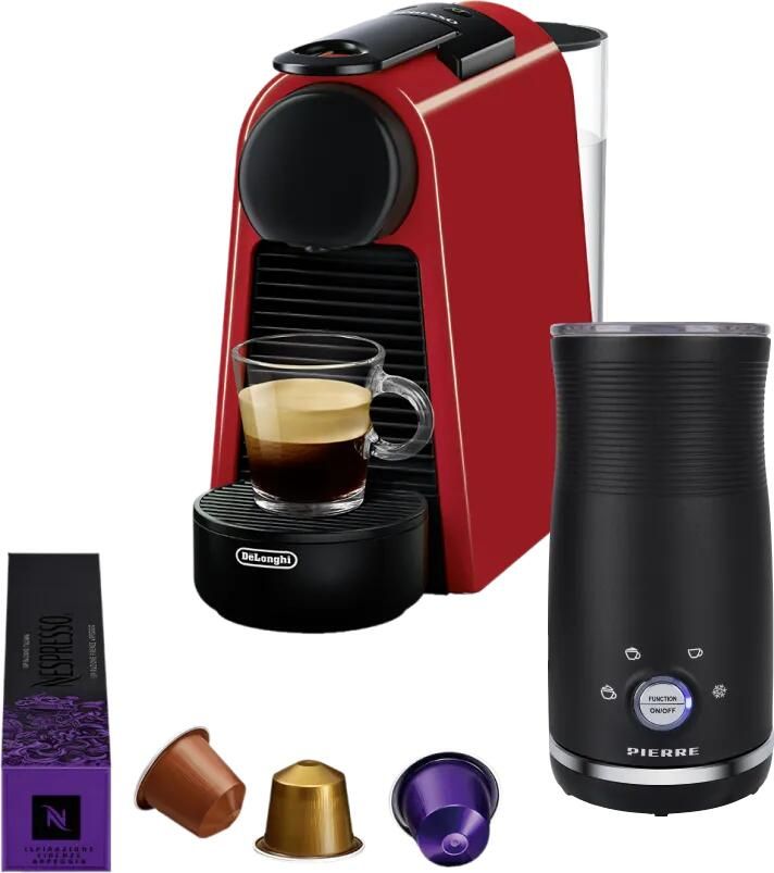 Delonghi De'Longhi Nespresso Essenza Mini EN85.R + Pierre Melkopschuimer