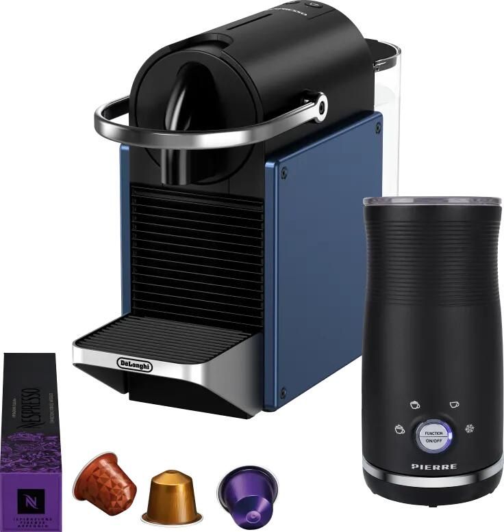 Delonghi De'Longhi Nespresso Pixie EN127.BL + Pierre Melkopschuimer