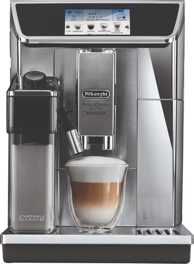 De'Longhi PrimaDonna Elite Experience ECAM 650.85.MS Volautomatische espressomachine Metallica Zwart