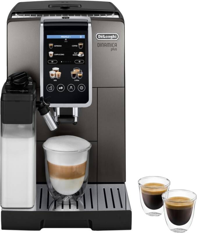 DeLonghi De'Longhi Dinamica Plus ECAM380.85.SB | Volautomatische espressomachines | Keuken&Koken Koffie&Ontbijt | 8004399027053