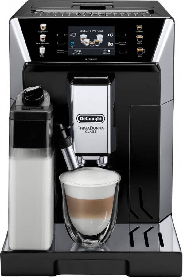 De Longhi De'Longhi PrimaDonna ECAM 550.65.SB Volautomatische espressomachine Zwart Zilver