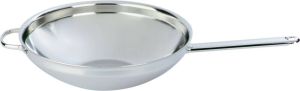 DEMEYERE Wokpan met vlakke Bodem Ø32 cm RVS Zilver