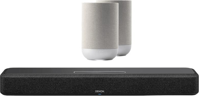 Denon Home Soundbar 550 + Home 200 Zilver (2x)