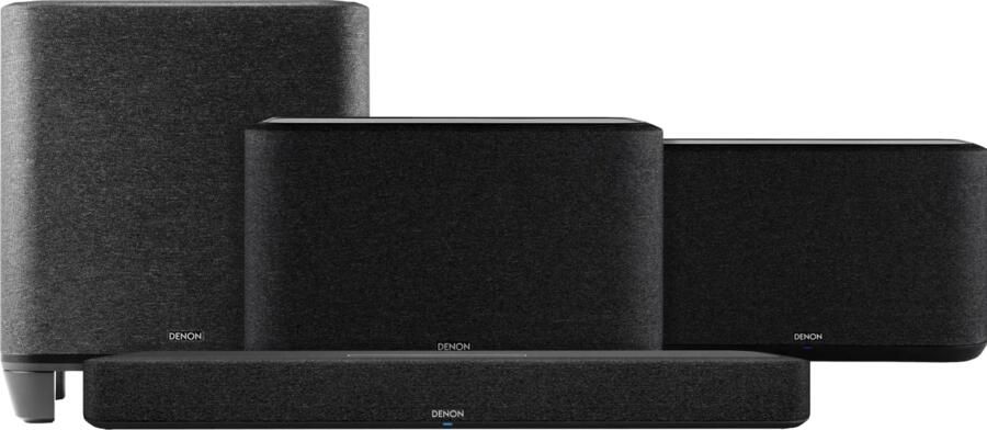 Denon Home Soundbar 550 + Home 350 Duopack Zwart + Home Subwoofer