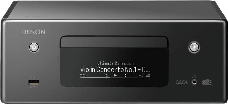 Denon RCDN-11 mini netwerk receiver DAB+ zwart cd-speler met ingebouwde HEOS