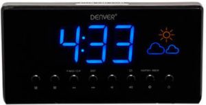 Denver Klokradio Duo Alarm FM weerstation CR-718