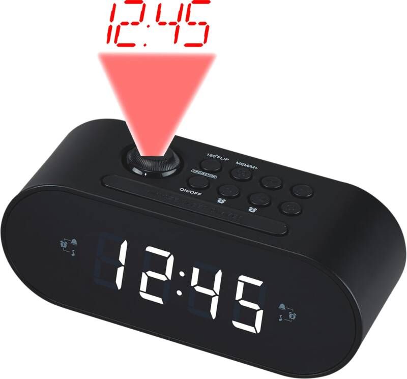 Denver Projection Clockradio CRP-717 Black | Radio s | Beeld&Geluid Audio | CRP-717BLACK