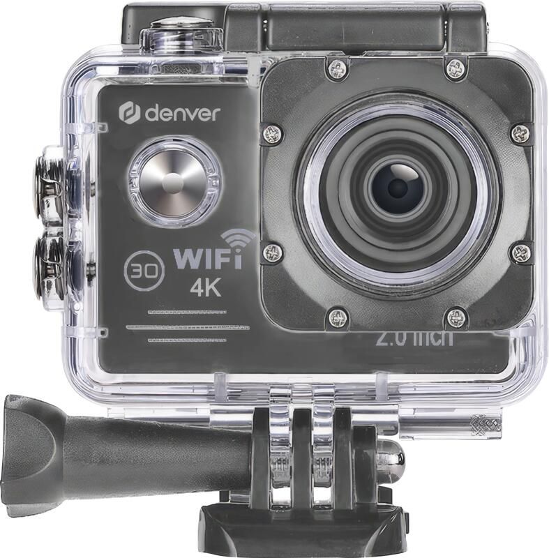 Denver Action Camera 4K 20MP Foto & Video Waterdicht 40M WiFi 120 60 30 FPS Incl. Accessoires ACK8064