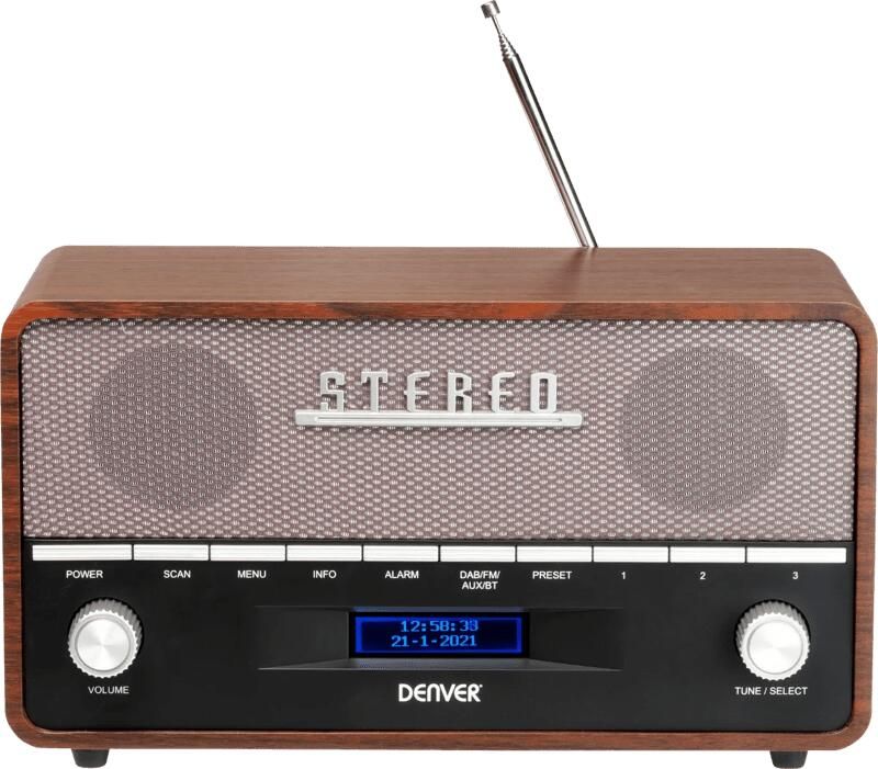 Denver DAB+ FM Radio DAB-36 | Radio s | Beeld&Geluid Audio | DAB-36
