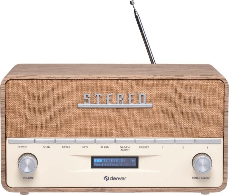 Denver Digitale radio DAB-36 geïntegreerde dab+ en fm-tuner bluetooth