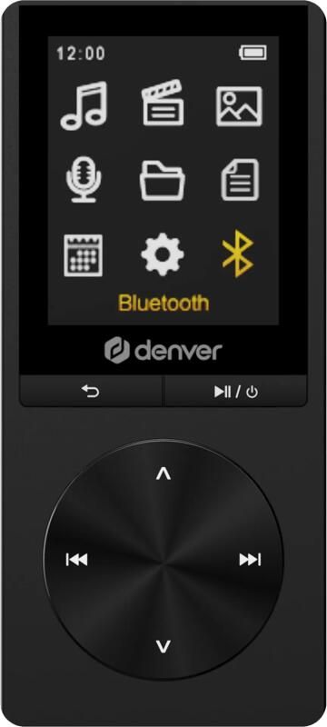 Denver MP3 MP4 Speler Bluetooth USB Shuffle SD kaart tot 128GB Incl. Oordopjes Voice recorder MP1820B