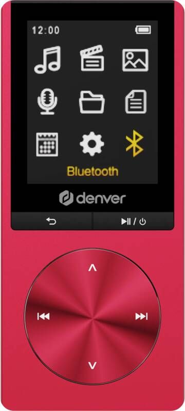 Denver MP3 MP4 Speler Bluetooth USB Shuffle SD kaart tot 128GB Incl. Oordopjes Voice recorder MP1820R