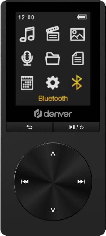 Denver MP3 MP4 Speler Bluetooth USB Shuffle SD kaart tot 128GB Incl. Oordopjes Voice recorder MP1820B