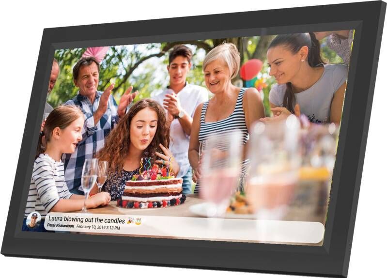 Denver Digitale Fotolijst 15.6 inch XL FULL HD App Fotokader IPS Touchscreen 16GB PFF1503B