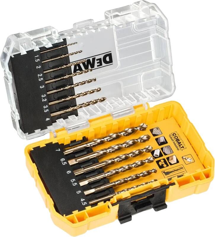 DeWalt Accessoires HSS INDUSTRIAL COBALT Metaalboor 13-delige set DT4968-QZ