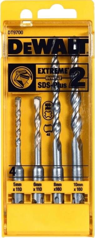 DeWalt 4-delige Hamerborenset SDS-plus 5 6 8 en 10 mm