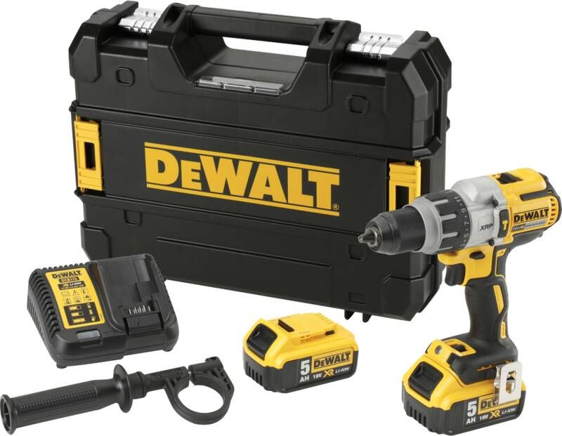 DeWalt DCD996P2 18V Li-Ion accu boor- schroefmachine set (2x 5.0Ah accu) in TSTAK koolborstelloos