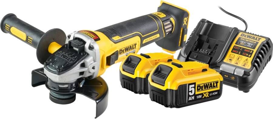 Dewalt DCG405NT-XJ 5 0 Ah Accu (2x) Starterspakket