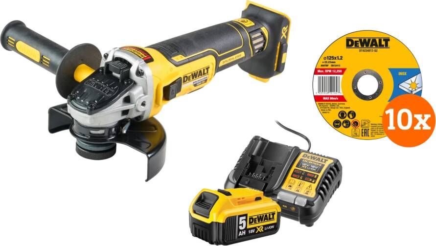 Dewalt DCG405NT-XJ 5 0 Ah Accu Compleet Pakket
