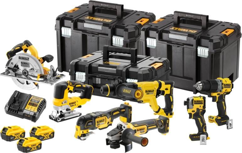 DeWalt DCK706P3T Accu Combiset 7-delig 18V 5.0Ah in TSTAK