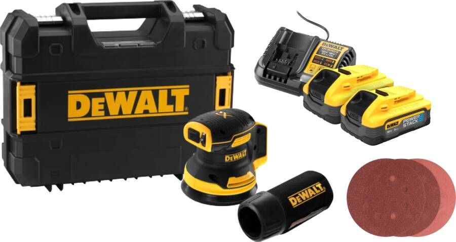 Dewalt DCW210NT-XJ 5 0 Ah POWERSTACK Accu (2x) Compleet Pakket