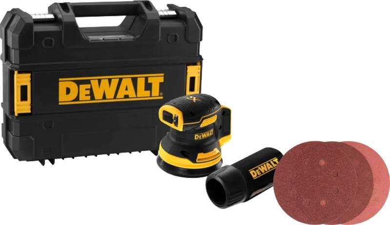 Dewalt DCW210NT-XJ (zonder accu) + Bosch Schuurschijf 125 mm K80 K120 K240 (25x)
