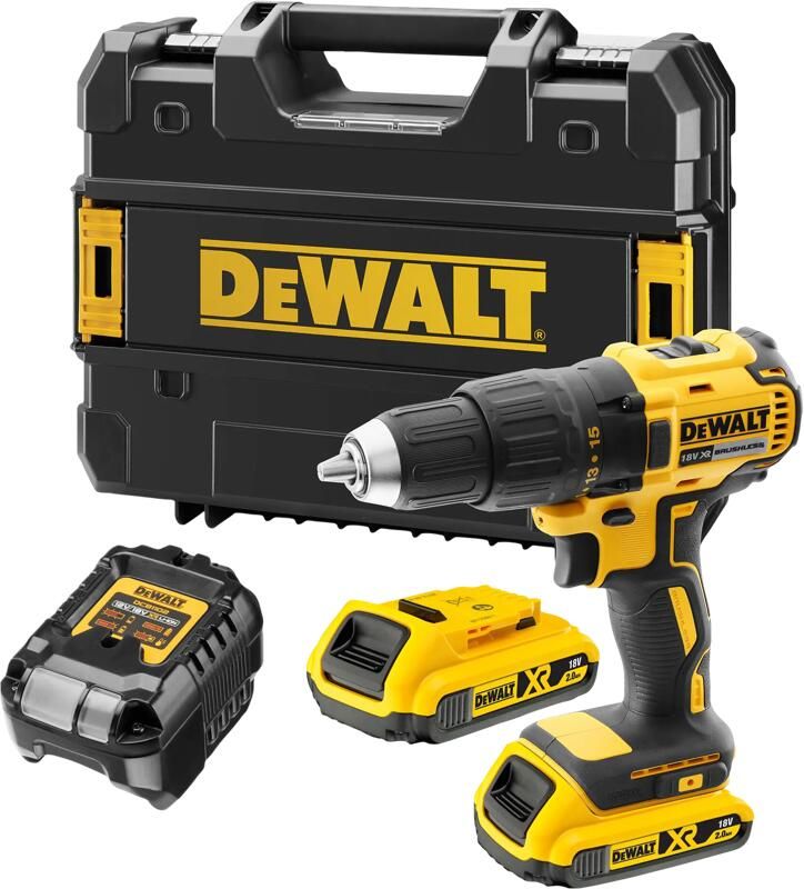DeWalt DCD777D2T 18V Li-ion Accu Schroefboormachine set in koffer (2x 2.0Ah accu) 65Nm