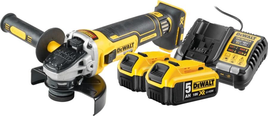 Dewalt DCG405NT-XJ 5 0 Ah Accu (2x) Starterspakket