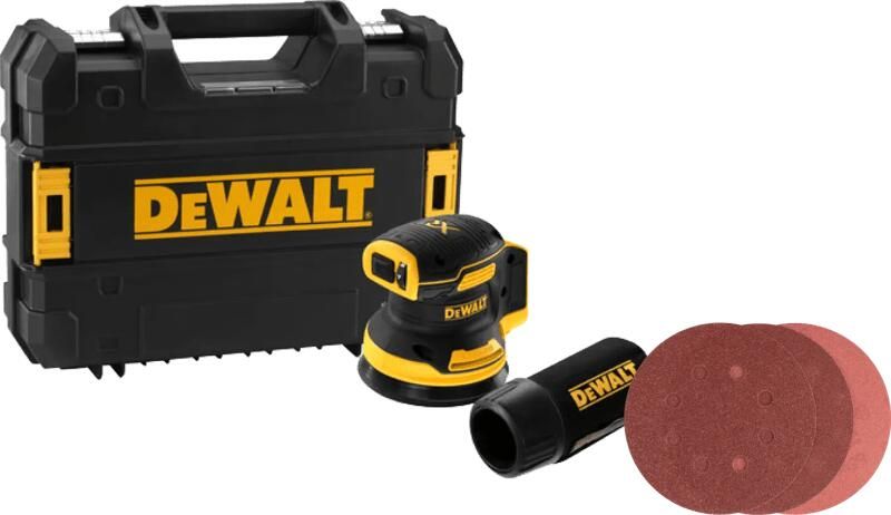 Dewalt DCW210NT-XJ (zonder accu) + Bosch Schuurschijf 125 mm K80 K120 K240 (25x)