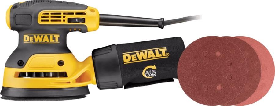 Dewalt DWE6423-QS + Bosch Schuurschijf 125 mm K80 K120 K240 (25x)