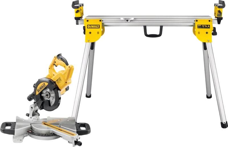 Dewalt DWS773-QS + onderstel