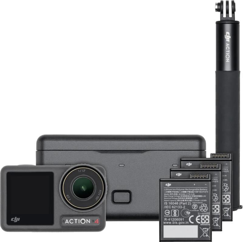 DJI Osmo Action 4 Adventure Combo | Action camera s | Fotografie Videocamera s | 6941565965080