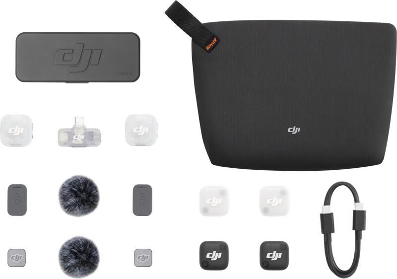 DJI Mic Mini 2 Mobile Ontvanger + Oplaadcase (voor Mic & Mic Mini Series)