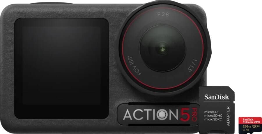 DJI Osmo Action 5 Pro + 256 GB Geheugenkaart