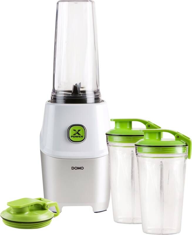 Domo DO700BL Xpower Blender – 1000 W – Smoothie Maker – Blender To Go – 3 Bekers 530 ml + 170 ml