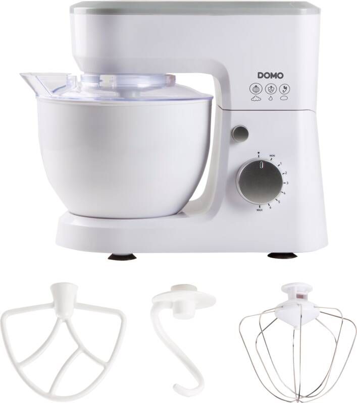 Domo DO9241KR Keukenmachine Keukenrobot 600W 4L Incl. blender Wit