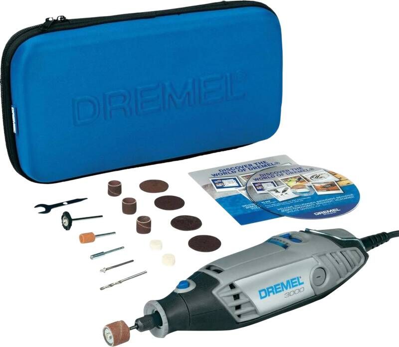 Dremel 3000 Multitool Roterend 130 W Met 15 accessoires en etui