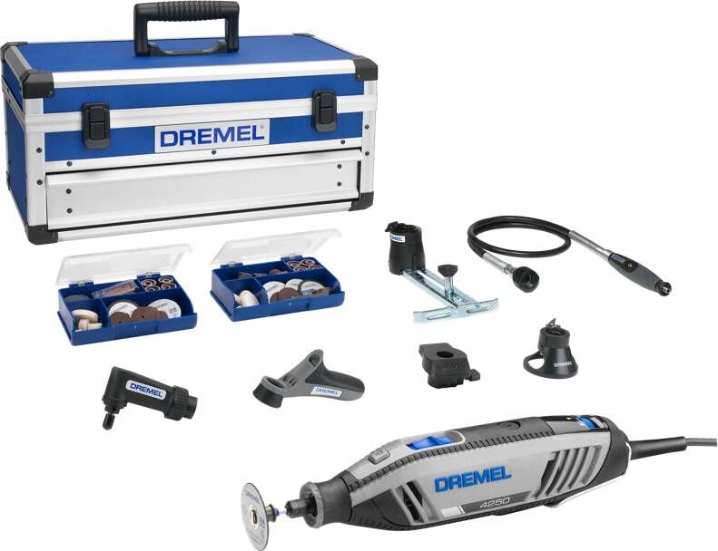 Dremel 4250 multitool Platinum editie 175 W Incl. 128 accessoires en 6 hulpstukken