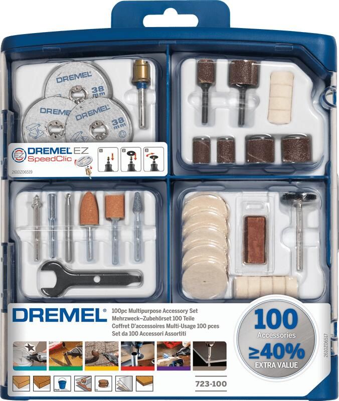 Dremel 723 Multitool accessoireset 100-delige starterset