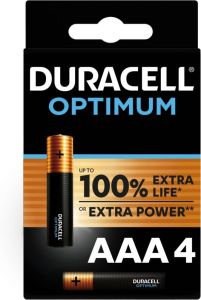 Coppens Duracell Optimum Alkaline AAA 4 pack LR03