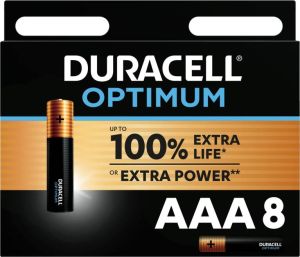 Coppens Duracell Optimum Alkaline AAA 8 pack LR03