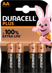 Coppens Batterij Duracell Alkaline Plus AA bls4