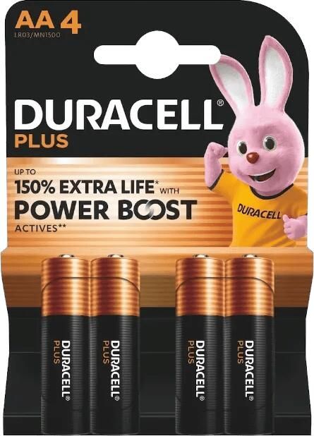 Coppens Batterij Duracell Alkaline Plus AA bls4